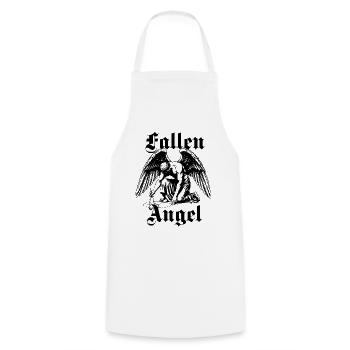 Fallen Angel - Cooking Apron - white - Front - AI Model Male 185 dark (185cm)
