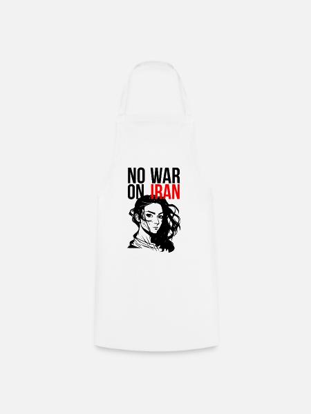 No War On Iran - Kochschürze - Weiß