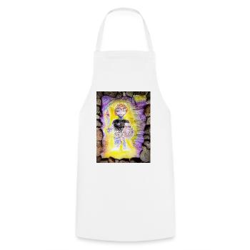 Finde Jesus von Eunice Ahiale  - Cooking Apron - white - Front - AI Model Male 185 dark (185cm)