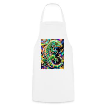 Gecko - Tablier de cuisine - blanc - Devant - AI Model Male 185 dark (185cm)