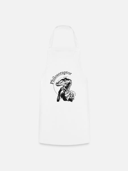 Philosoraptor - Kochschürze - Weiß