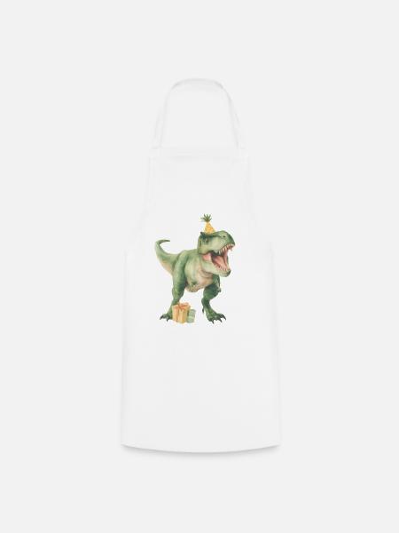 Birthdaysaurus - Kochschürze - Weiß