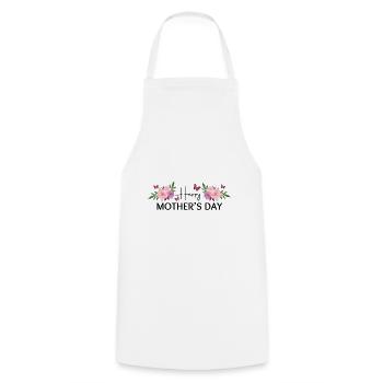 Happy Mother’s Day - Tablier de cuisine - blanc - Devant - AI Model Male 185 dark (185cm)