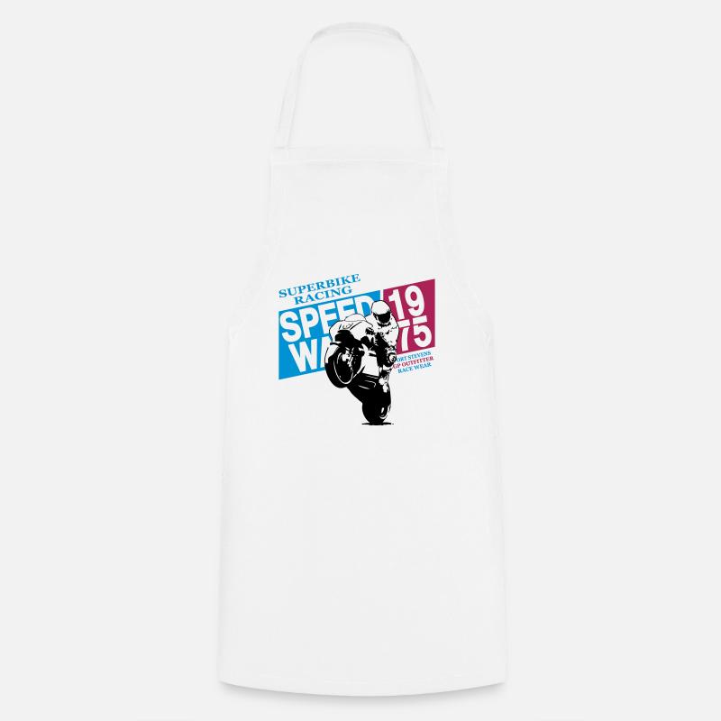 Moto-GP Racing - Cooking Apron - white