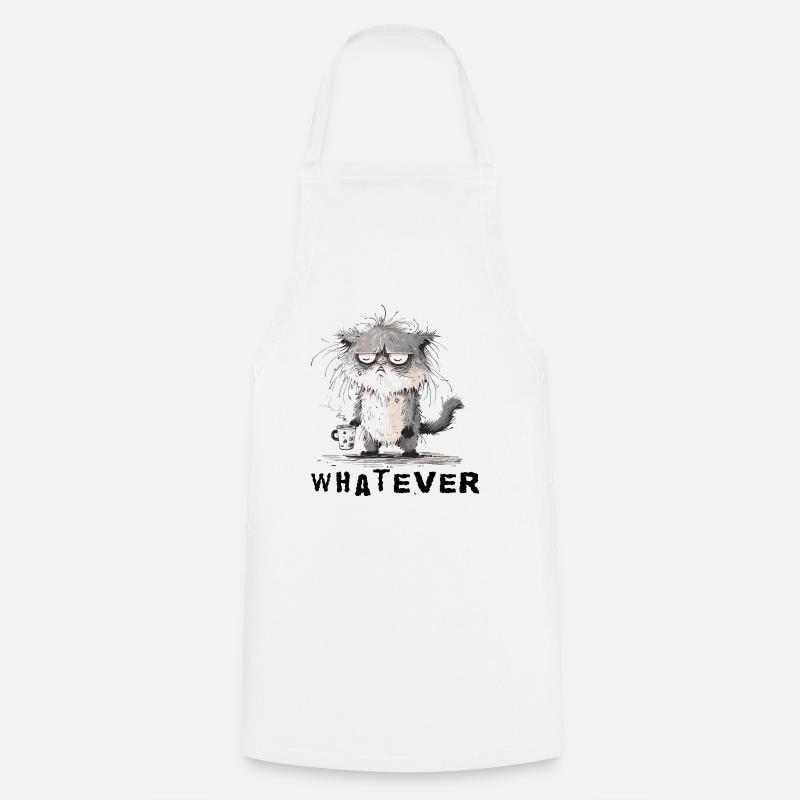 Mürrisch Katze - Cooking Apron - white