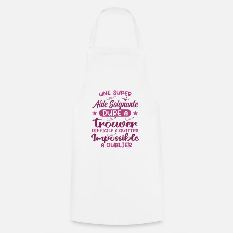 Aide Soignante Aides Soignants - Tablier de cuisine - blanc