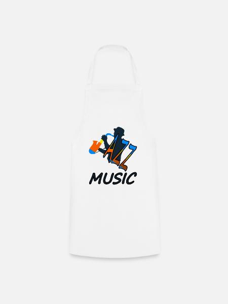 ich liebe Jazz Musik hören Musiker Geschenk - Kochschürze - Weiß