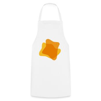 Splashes of Color Blobs splashes of paint Painter Gift - Cooking Apron - white - Front - AI Model Male 185 dark (185cm)