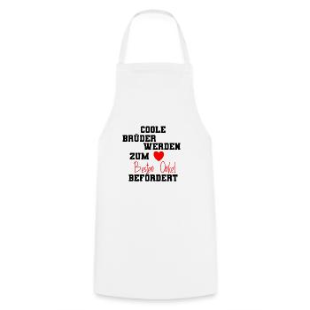 Cooler Bruder Onkel Geschenk - Kochschürze - Weiß - Vorne - AI Model Male 185 dark (185cm)