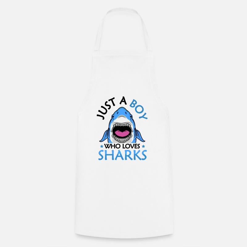 Requin - Tablier de cuisine - blanc