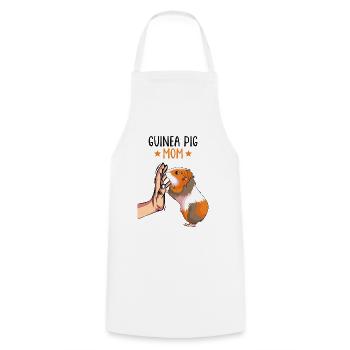 Cochon d’Inde Mama Pet - Tablier de cuisine - blanc - Devant - AI Model Male 185 dark (185cm)