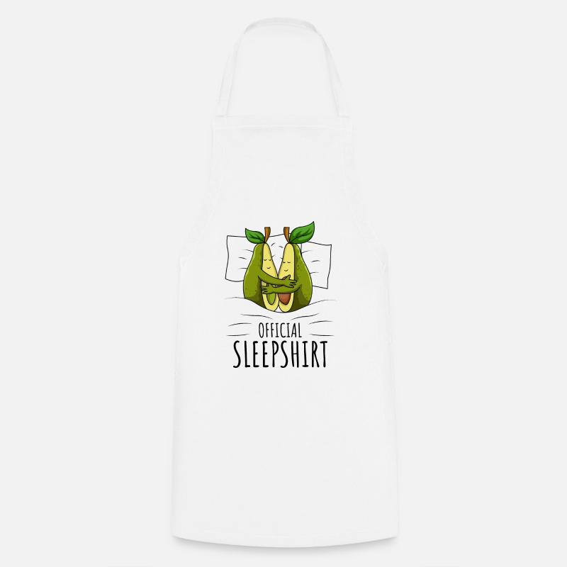 Avocado - Kochschürze - Weiß