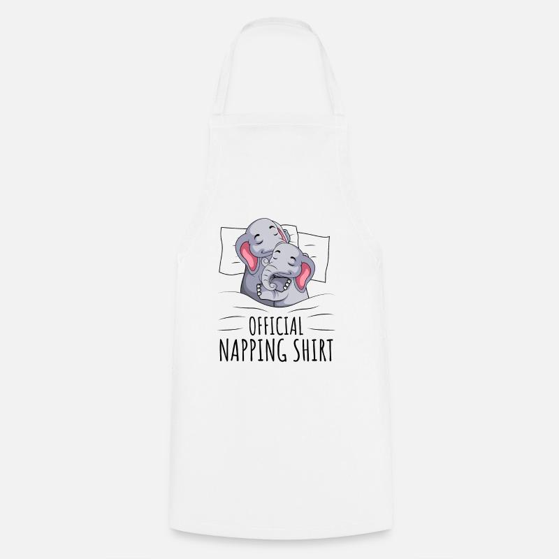 Elephant - Cooking Apron - white