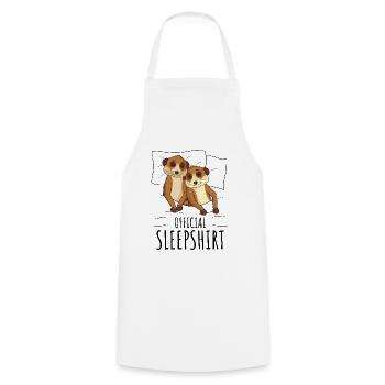 Meerkat - Cooking Apron - white - Front - AI Model Male 185 dark (185cm)