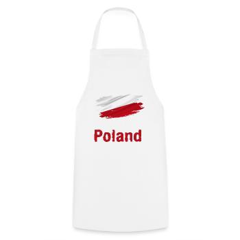 Flagge Patriot Geschenk Heimat Land Fahne Polen - Kochschürze - Weiß - Vorne - AI Model Male 185 dark (185cm)
