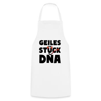 Geiles Stück DNA Teuflisch Sexy Fun - Kochschürze - Weiß - Vorne - AI Model Male 185 dark (185cm)