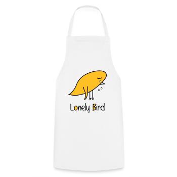 Lonely Bird - Tablier de cuisine - blanc - Devant - AI Model Male 185 dark (185cm)