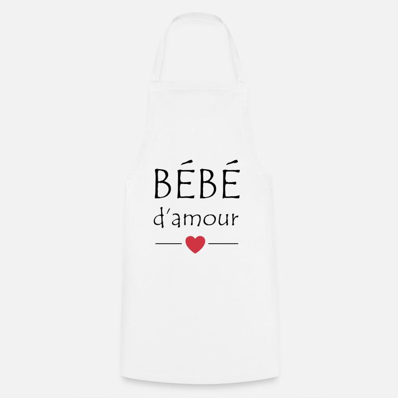 Bébé d'amour - Tablier de cuisine - blanc