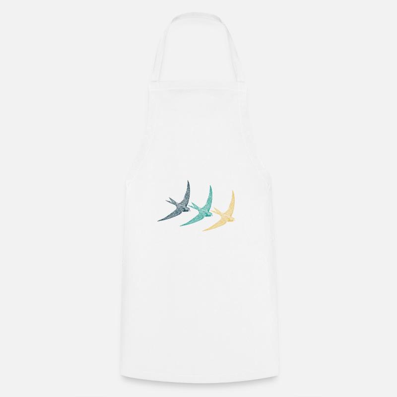 Vogel Heimische Vögel Singvogel Schwalbe Geschenk - Kochschürze - Weiß
