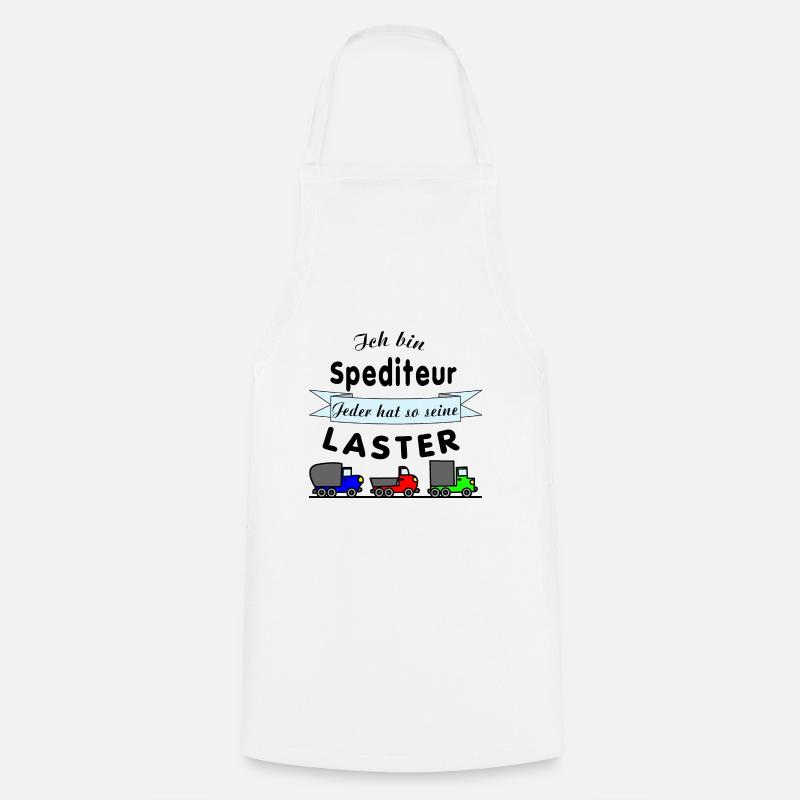 Spediteur - Spedition - Kochschürze - Weiß