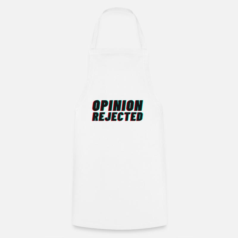 Opinion Rejected! - Cooking Apron - white