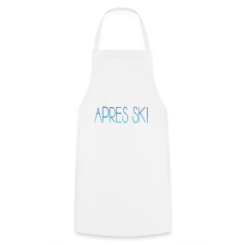 apres ski skiing skihase - Kochschürze - Weiß - Vorne - AI Model Male 185 dark (185cm)