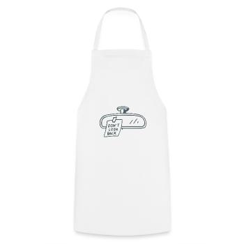 Miroir de voiture rebelle Note Design - Tablier de cuisine - blanc - Devant - AI Model Male 185 dark (185cm)