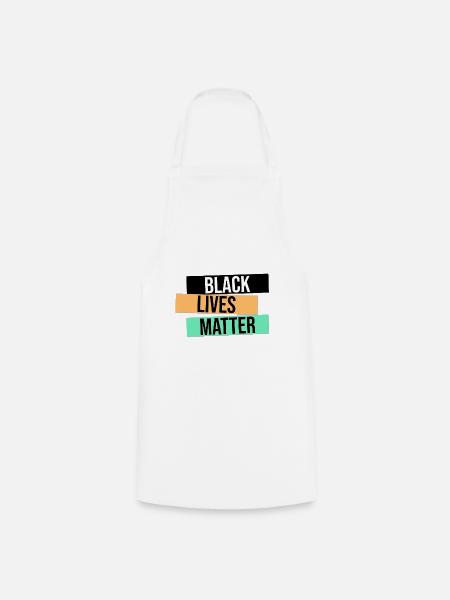BLM Design Geschenk - Kochschürze - Weiß