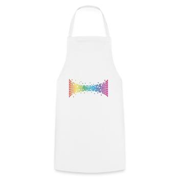 L'amour pour tous! Le monde est coloré! Cadeau LGBT - Tablier de cuisine - blanc - Devant - AI Model Male 185 dark (185cm)