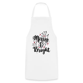Merry and Bright - Cooking Apron - white - Front - AI Model Male 185 dark (185cm)