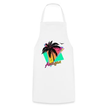 Antigua - Cooking Apron - white - Front - AI Model Male 185 dark (185cm)