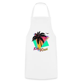 Key West - Cooking Apron - white - Front - AI Model Male 185 dark (185cm)