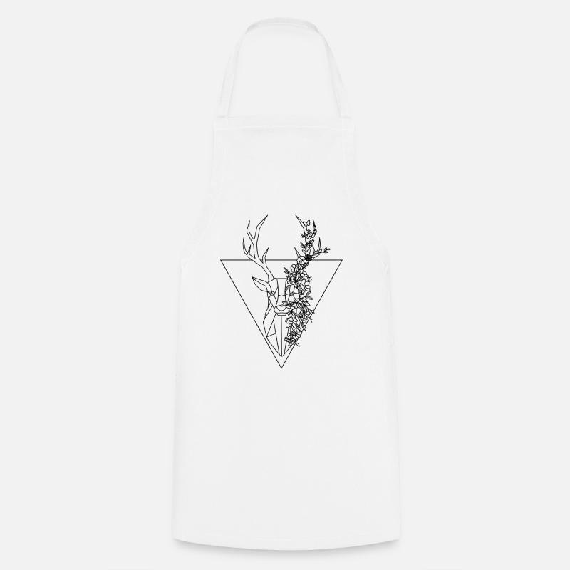 Reindeer - Deer - Cooking Apron - white