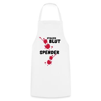 Stolzer Blutspender Blut Spende Geschenk Medizin - Kochschürze - Weiß - Vorne - AI Model Male 185 dark (185cm)