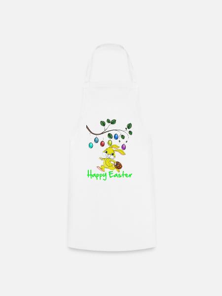 OsterfestOstern,frohe Oster,Osterhase,happy Easter - Kochschürze - Weiß