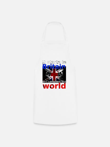 Britain - Cooking Apron - white