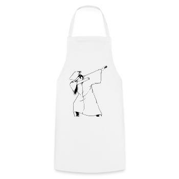Médecin tamponnant - Tablier de cuisine - blanc - Devant - AI Model Male 185 dark (185cm)