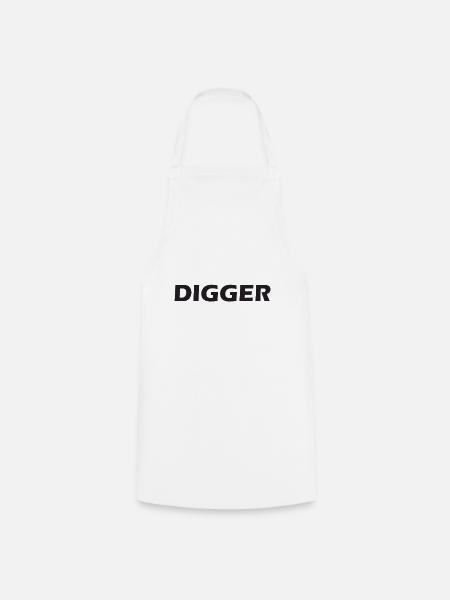Digger - Kochschürze - Weiß