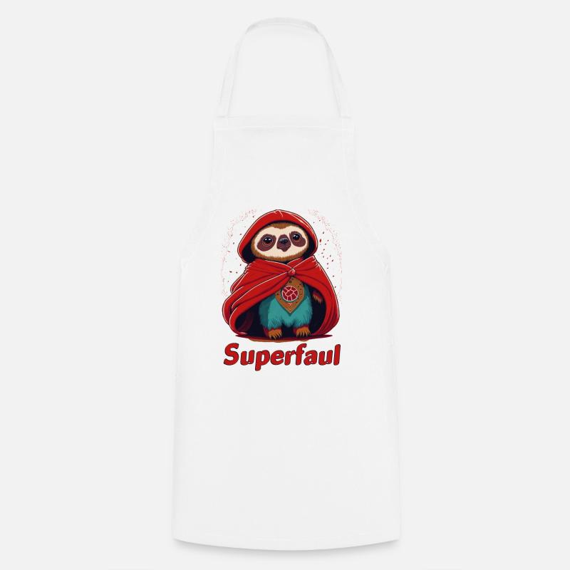 Superfaul - Kochschürze - Weiß