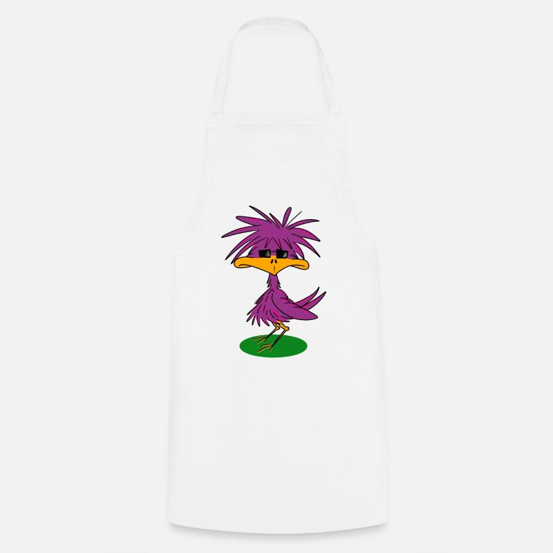 Funky bird - Cooking Apron - white