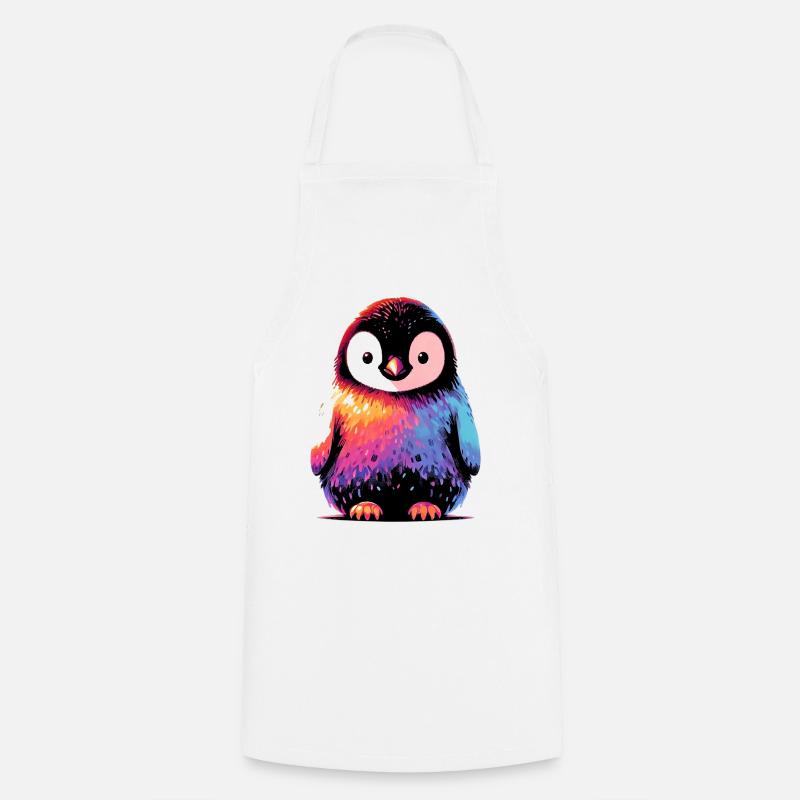 Pinguin - Kochschürze - Weiß