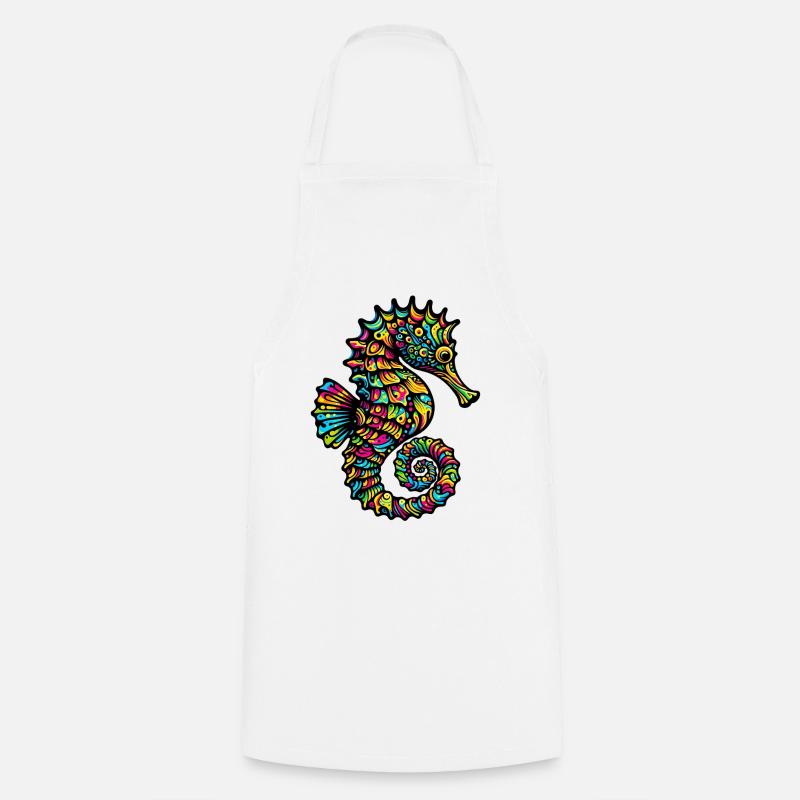 hippocampe - Tablier de cuisine - blanc