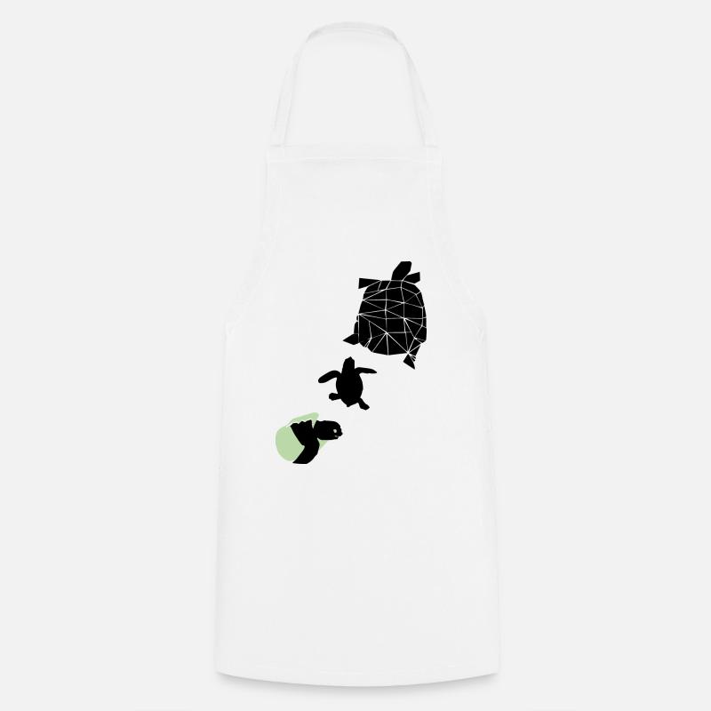 Tortue - Tablier de cuisine - blanc
