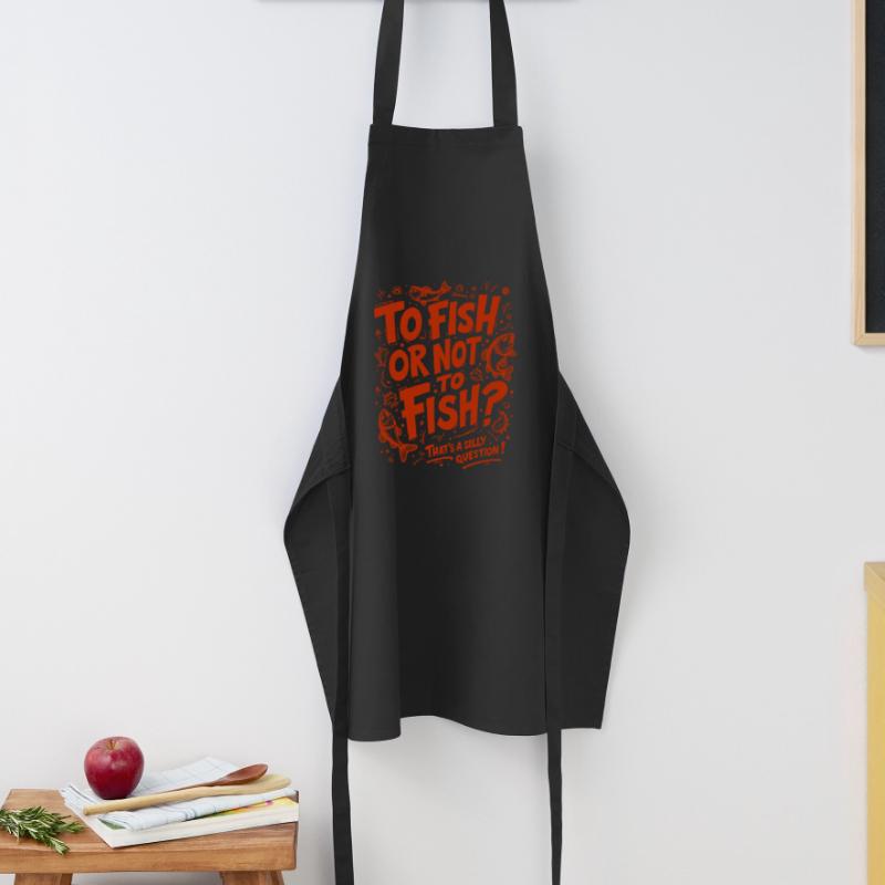 FISCHEN ODER NICHT FISCHEN? DAS IST EINE DUMME FRAGE! Kochschürze