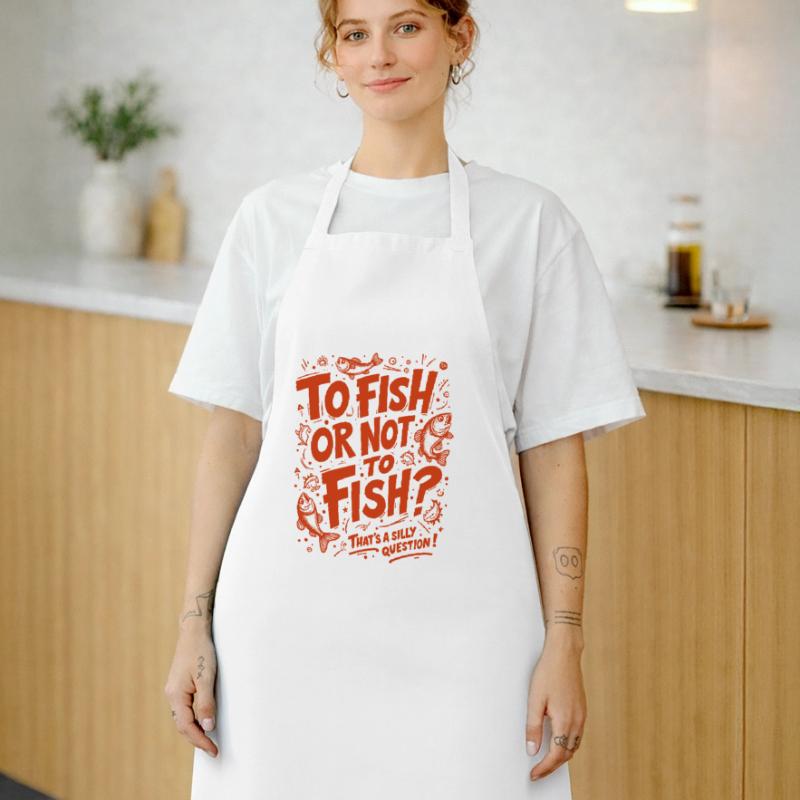 FISCHEN ODER NICHT FISCHEN? DAS IST EINE DUMME FRAGE! Kochschürze