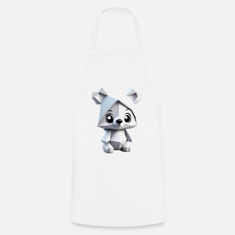 bear art - Tablier de cuisine - blanc