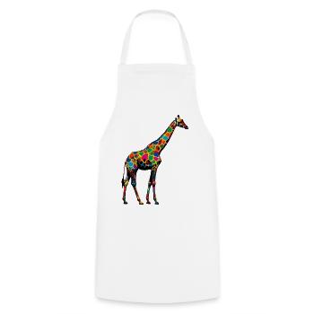 Girafe - Tablier de cuisine - blanc - Devant - AI Model Male 185 dark (185cm)