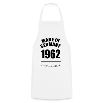 Fabriqué en Allemagne 1962 édition limitée - Tablier de cuisine - blanc - Devant - AI Model Male 185 dark (185cm)