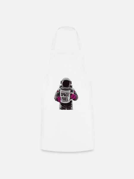 Space Fuel - Kochschürze - Weiß