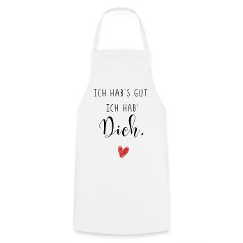 I've got it good, I've got you - Love Gift Love - Cooking Apron - white - Front - AI Model Male 185 dark (185cm)